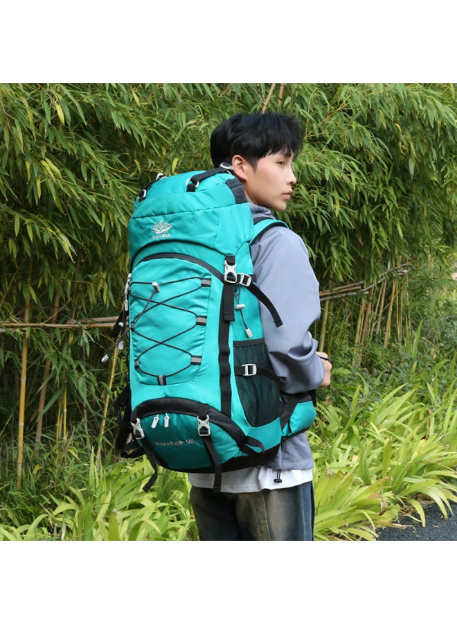 Outdoor Sports Mountaineering Bag 60 Liters Large Capacity 2023 Autumn Backpack Hiking Camping Travel Backpack-Color:Dark Green-Capacity:60L - Image 4